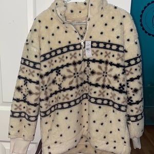 Loft quarter zip Sherpa